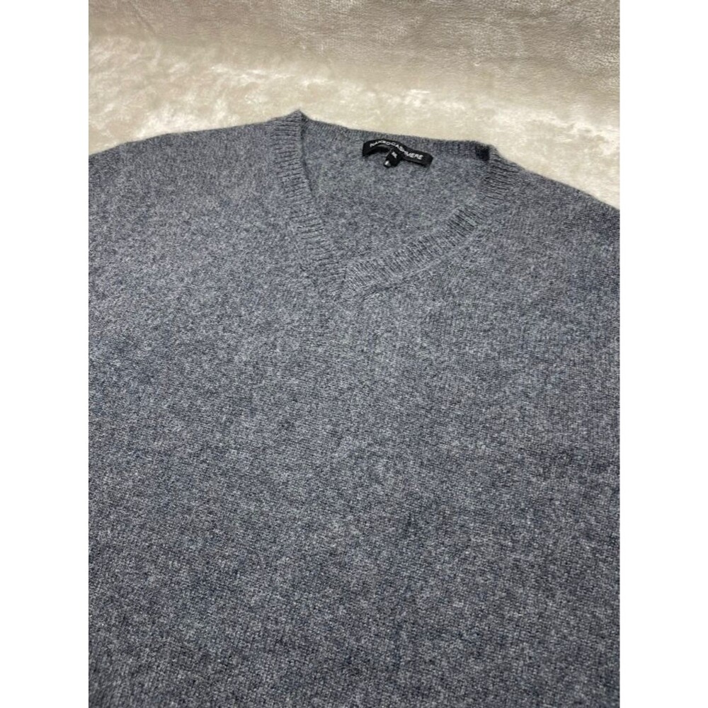 Naked Cashmere Sweater Mens XXL Gray V-Neck CashmereLong Sleeve